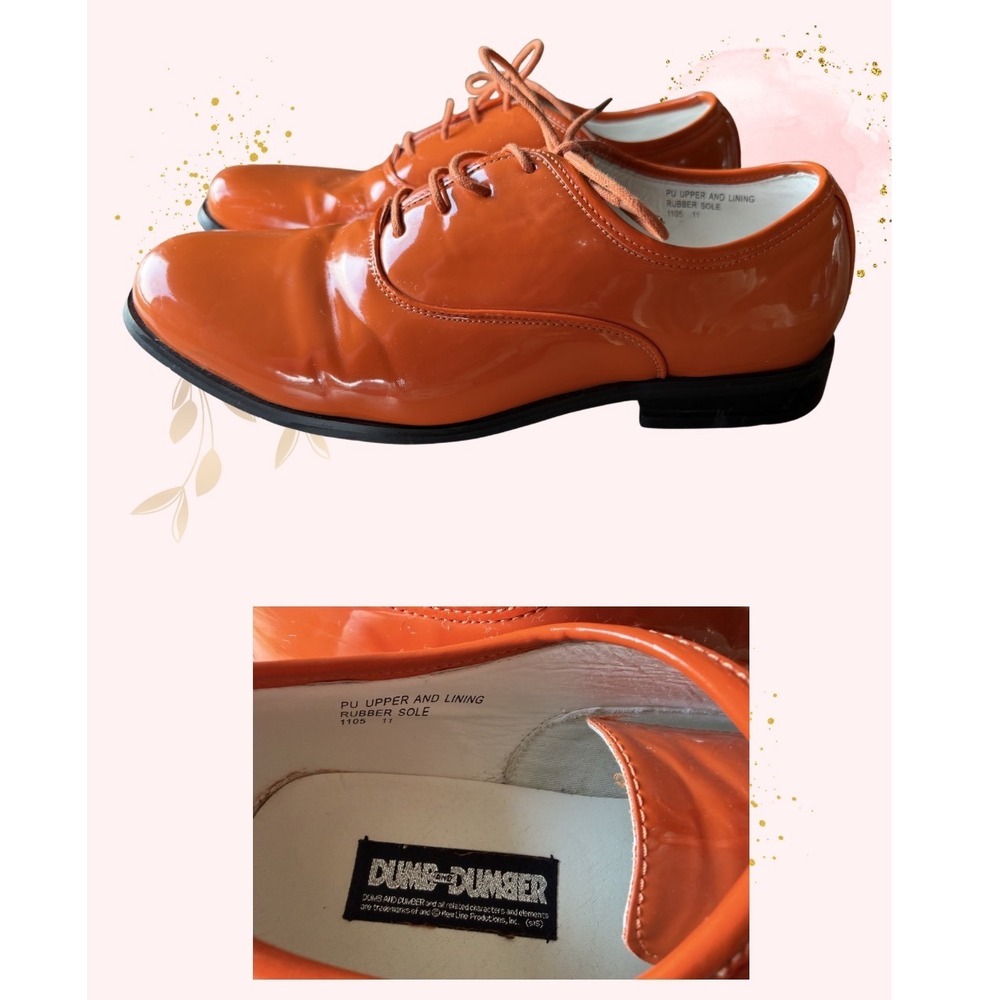 Dumb and Dumber - Orange Patent Costume Tuxedo Dress Shoes - Mens 11